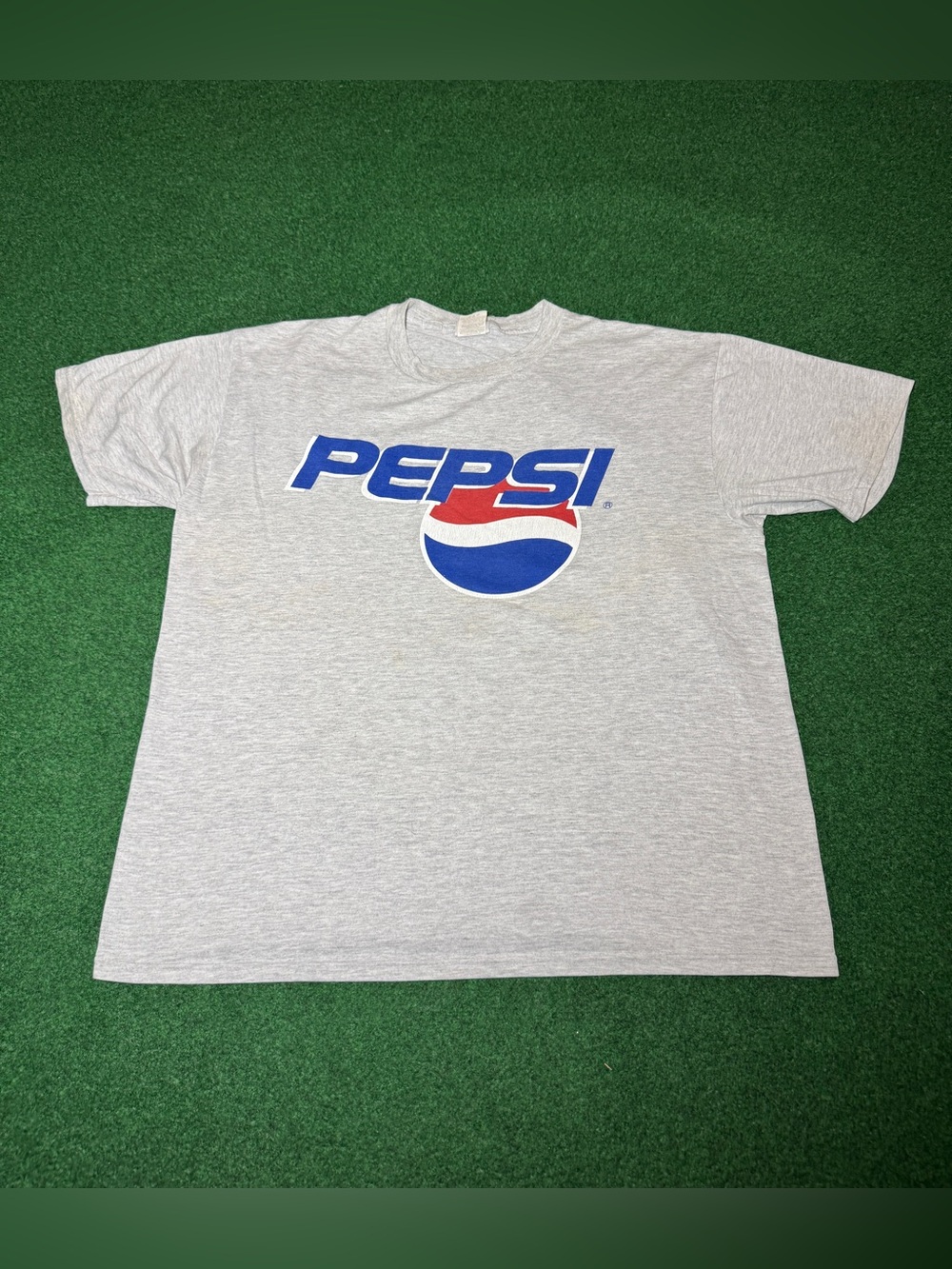 Pepsi Logo Vintage T Shirt Gray XL 90s Y2K Soda Pop